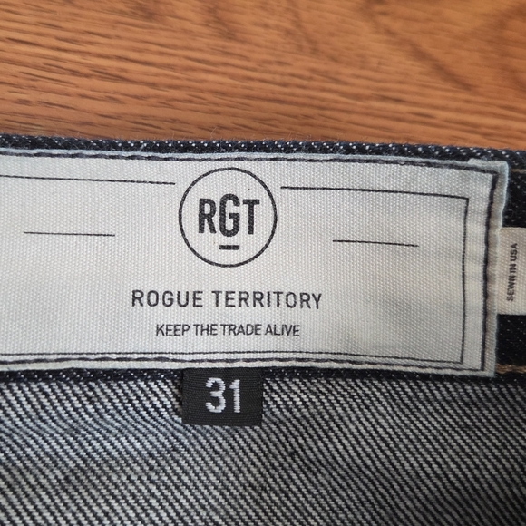 Rogue Territory Jeans Size 31 (32x28) RGT Relaxed Taper Selvedge Denim Japanese - Picture 3 of 16